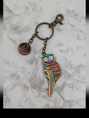 Sakroots owl colorful Keychain